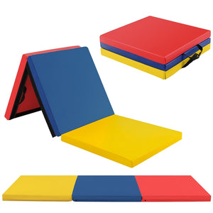 Tri-Fold Tumbling Exercise Mat 180 cm x 60 cm Dance Yoga Gymnastics Trainning