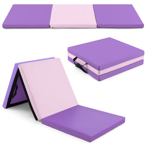 Tri-Fold Tumbling Exercise Mat 180 cm x 60 cm Dance Yoga Gymnastics Trainning
