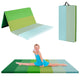 Gymnastics Mat, Tri-Fold Thick Tumbling Mat 180 cm x 120 cm x 4 cm with Hook & Loop Fasteners