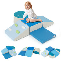 6-Piece Foam Climbing Blocks Kids Climb and Crawl Activity Play Set