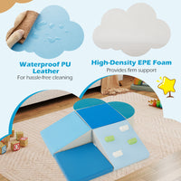 6-Piece Foam Climbing Blocks Kids Climb and Crawl Activity Play Set