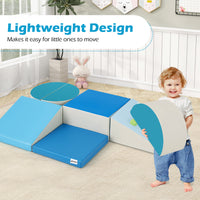 6-Piece Foam Climbing Blocks Kids Climb and Crawl Activity Play Set