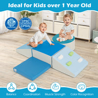 6-Piece Foam Climbing Blocks Kids Climb and Crawl Activity Play Set