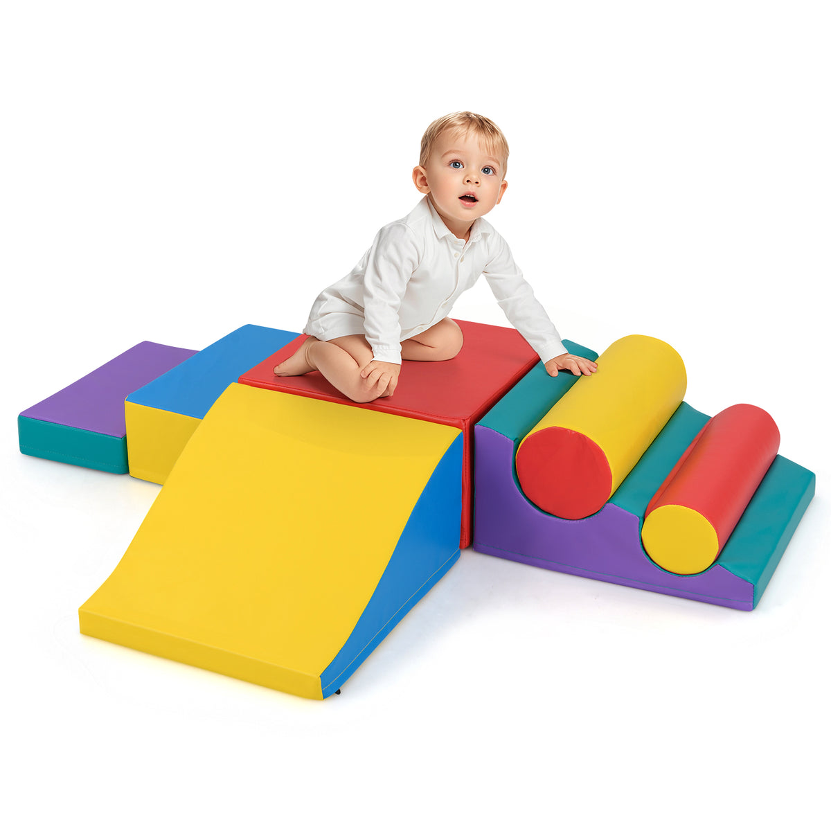 7Pcs Foam Building Blocks Set for Kids
