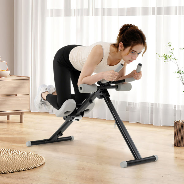 Adjustable Abdominal Trainer, Ab Workout Machine with Elbow Support