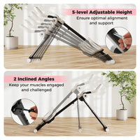 Adjustable Abdominal Trainer, Ab Workout Machine with Elbow Support