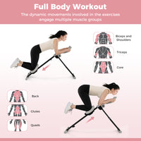 Adjustable Abdominal Trainer, Ab Workout Machine with Elbow Support
