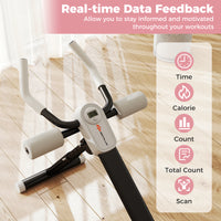 Adjustable Abdominal Trainer, Ab Workout Machine with Elbow Support