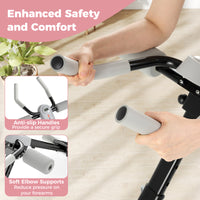 Adjustable Abdominal Trainer, Ab Workout Machine with Elbow Support
