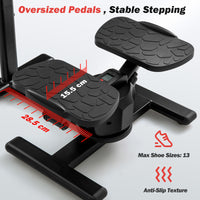 Steppers for Exercise, Twist Stair Stepper Workout Equipment w/Height-Adjustable Handlebar