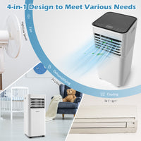 9000 BTU 4-in-1 Portable Air Conditioner with Fan and Dehumidifier Mode