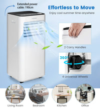 9000 BTU Portable Air Conditioner with Fan and Dehumidifier Mode