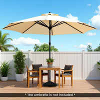 Fillable Umbrella Base with Shell Texture and 3 Couplers