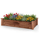 Giantex 48" x 24" x 10" Wooden Raised Garden Bed, Rectangular Planter Box