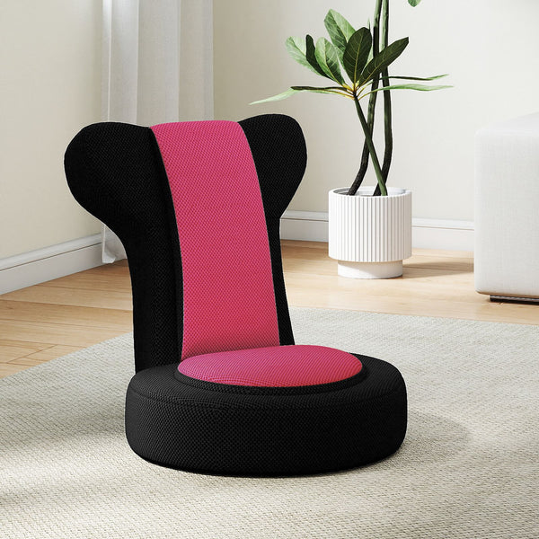 Floor Chair Lazy Sofa Chair with Adjustable Headrest & Backrest Sponge Padded