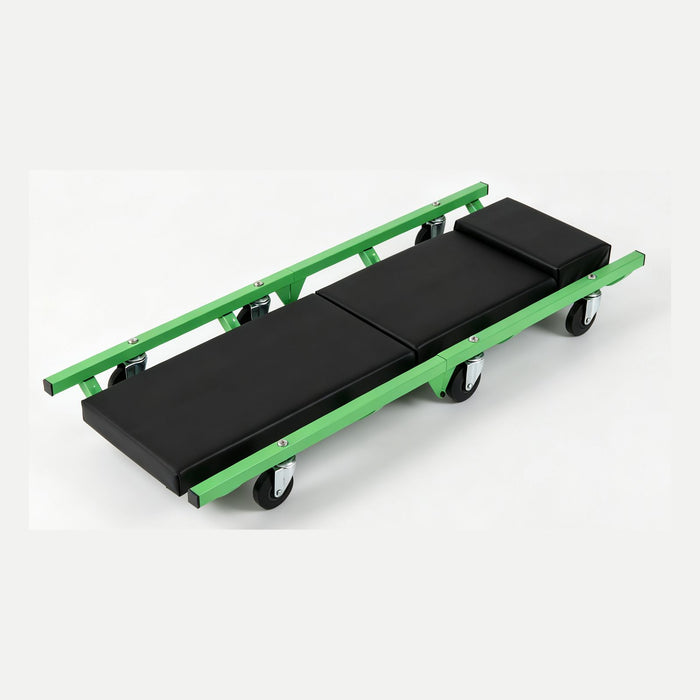 Foldable Automotive Creeper with 360° Swivel Wheels