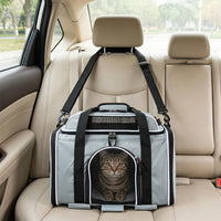 Foldable Pet Carrier with Wheels Airline Approved with Telescopic Handle