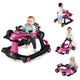4-in-1 Baby Walker, Foldable Activity Car Baby Walker w/3 Adjustable Height