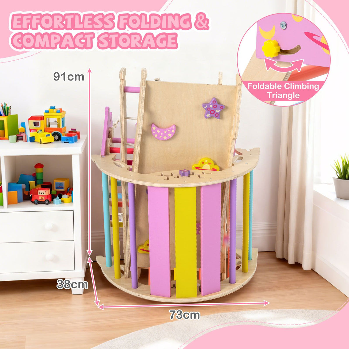 9-in-1 Foldable Baby Climbing Toys with Climbing Rope Ladder