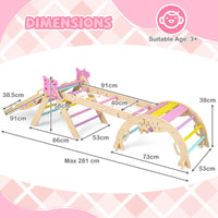 9-in-1 Foldable Baby Climbing Toys with Climbing Rope Ladder