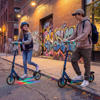Foldable Scooter with 2 Light-up Wheels and 3-Height Adjustable Handle