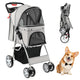 Giantex Folding Dog Stroller for Small Medium Dogs Cats Puppy