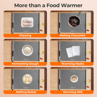 Food Warming Mat with Adjustable Temperature and Timer