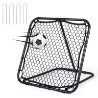 Football Rebounder with 7 Adjustable Angles and 4 Ground Stakes