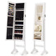 Giantex Freestanding Jewelry Armoire Cabinet w/Full Length Mirror