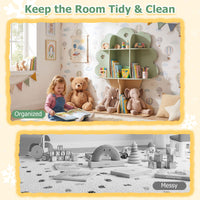 Freestanding Bookcase with Open Shelves for Reading Nook for kids