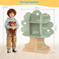 Freestanding Bookcase with Open Shelves for Reading Nook for kids