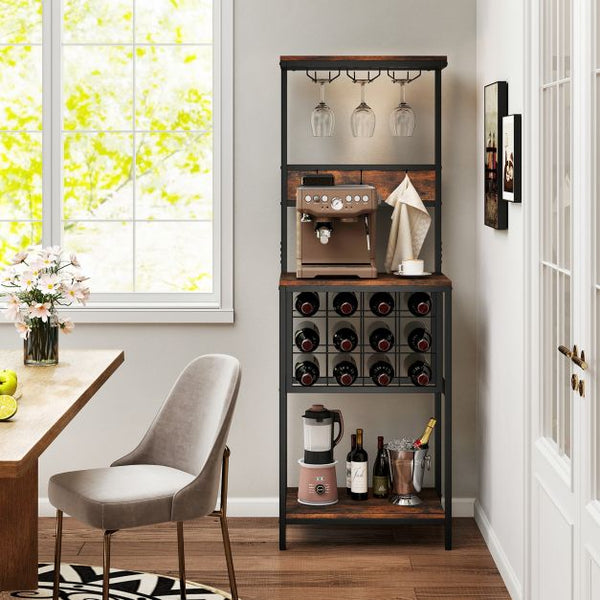 Freestanding Wine Rack Bar Cabinet