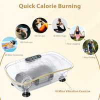 Full-Body Exercise Plate Machine with 10 Speed Intensities for Home