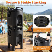 Giantex 10L Insulated Beverage Dispenser, Commercial Coffee Tea Iced Thermal Drink Server Container