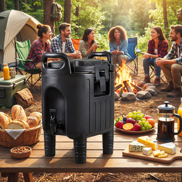 Giantex 10L Insulated Beverage Dispenser, Commercial Coffee Tea Iced Thermal Drink Server Container