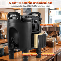 Giantex 10L Insulated Beverage Dispenser, Commercial Coffee Tea Iced Thermal Drink Server Container