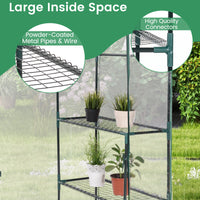Greenhouse Outdoor Large Walk-in Plant Green House with 3 Tier Shelves for Plants