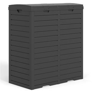 235 L Outdoor Trash Can, Waterproof Double Bucket Waste Bin,Garden, Deck,Kitchen