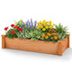 Giantex 48" x 24" x 10" Wooden Raised Garden Bed, Rectangular Planter Box