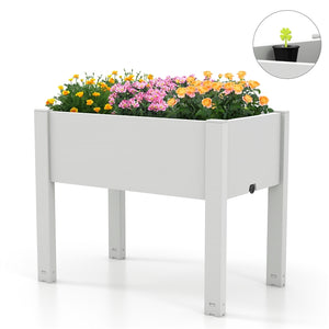 Raised Garden Bed, Self-Watering Planter Box with Water Level Indicator