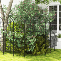 2/4 Pack Metal Garden Trellis 50 x 180 cm, Decorative Outdoor Trellis for Climbing Plants