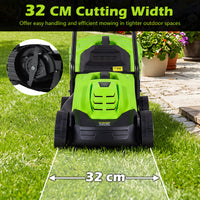 Electric Lawn Mower with 5-Position Height Adjustment