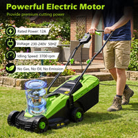 Electric Lawn Mower with 5-Position Height Adjustment