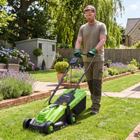 Electric Lawn Mower with 5-Position Height Adjustment
