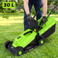 Electric Lawn Mower with 5-Position Height Adjustment