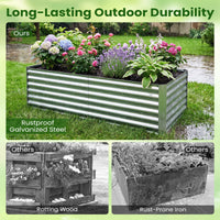 180 x 90 x 50 cm Galvanized Raised Garden Bed Kit
