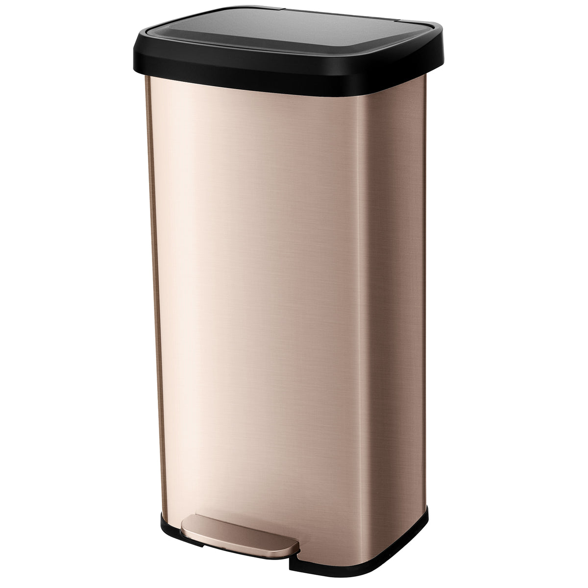 68L Step Trash Can Stainless Steel Airtight Garbage Bin for Home Kitchen