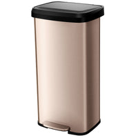68L Step Trash Can Stainless Steel Airtight Garbage Bin for Home Kitchen
