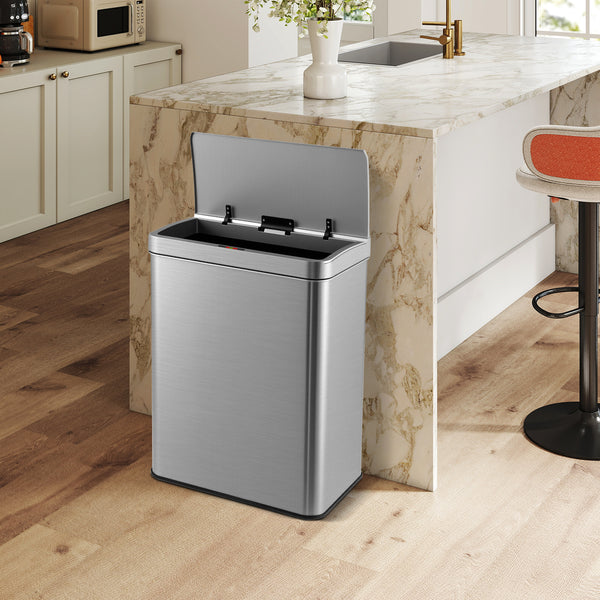 53L Automatic Trash Can with Lid, Motion Sensor Garbage Can