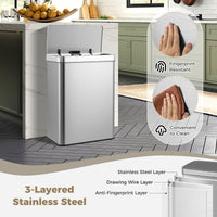 53L Automatic Trash Can with Lid, Motion Sensor Garbage Can
